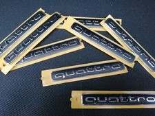 Original Audi quattro Emblem Schriftzug Audi A6 schwarz Schriftzug Logo Zeichen