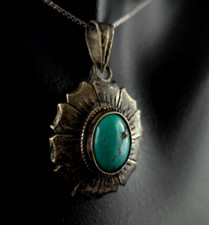 Anhänger Silber Sterling Türkis Vintage - traumhaft schön älter 