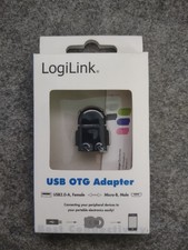USB OTG Adapter | LogiLink | Dongle | USB A auf Micro USB | Schwarz | NEU |