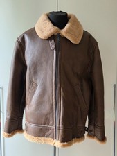 Infinity B3 Lammfell Bomber Leder Pilotenjacke, Größe XXXL, braun, TOP-Zustand