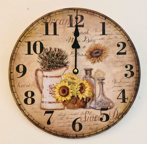 Wanduhr vintage stil - wanduhr, im