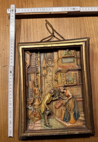 Vintage wachsrelief von - vintage,