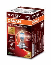 OSRAM NIGHT BREAKER 220 H7 Halogen-Scheinwerferlampe 12V 1500lm