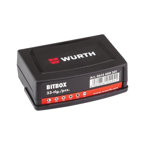 Würth bitbox teilig mit - 33-teilig,