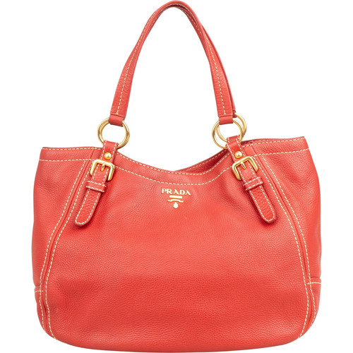 Prada red vitello daino - prada,