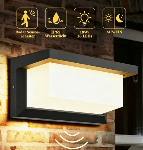 Led außenleuchte mit - led,