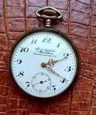 Sehr Seltene Antike Taschenuhr in Silber von Alfred Vegelahn München 