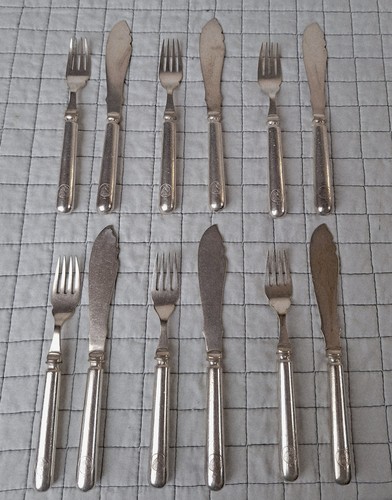 Teiliges edles fischbesteck - teiliges,