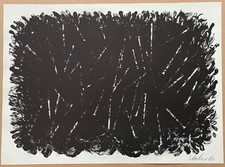 Günther Uecker  Original Lithographie von 1980 - im Stein signiert - großes Werk