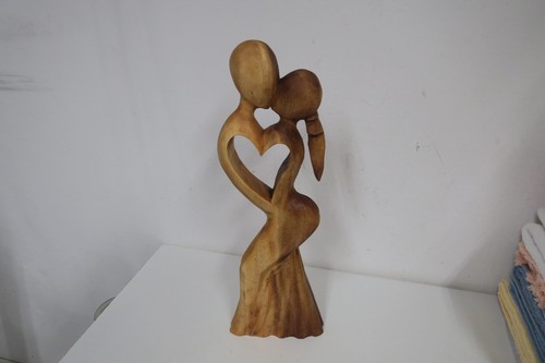 Holzfigur liebespaar statur - liebespaar,