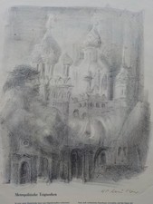 HANS-PETER MÜLLER - Kochkunst. 6 Lithographien signiert, Mappe. Leipziger Schule