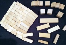 Holzbausteine . Natur . 87 Stück