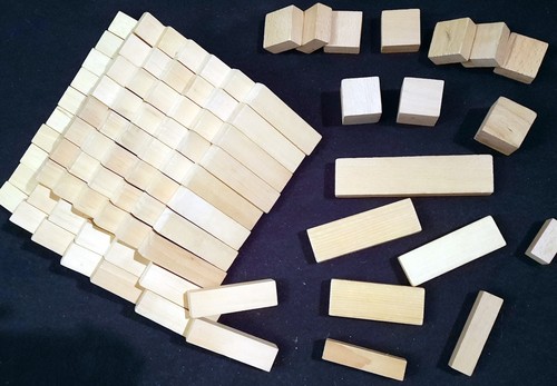 Holzbausteine natur 87 - .,