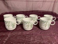 Rosenthal Duo Indian Rice Gräser, 7 x Kaffeetasse