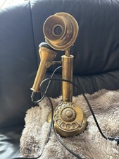 Vintage Messing Telefon Mitte