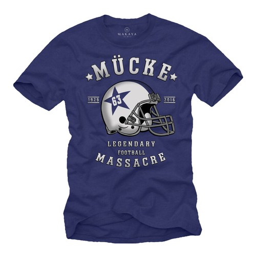 Herren shirt blau mücke - herren,