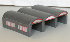 von HANSE (LEGO DÄNEMARK) Gebäude aus Holz -  50er J. Holzspielzeug