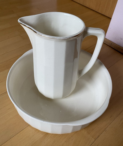 Vintage waschset keramik krug - waschset,