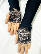 Damen Lang Handstulpen Fingerlos Handschuhen, Einzigartiges Handmade Armstulpen.