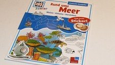 Was ist was Junior Rund ums Meer. Malen, Rätseln, Verstehen. Viele bunte Sticker