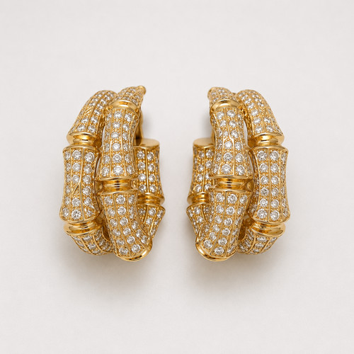 Cartier bambus ohrringe 456 - ohrringe,