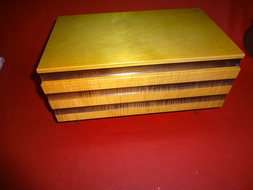 Ddr holz schmuck schatulle - holz,