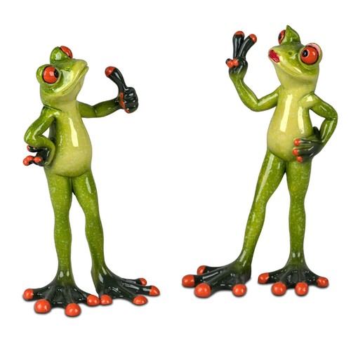 2er set dekofiguren - dekofiguren, frösche