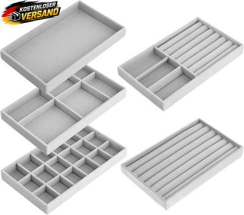 Schmucktablett set aus - schmucktablett,
