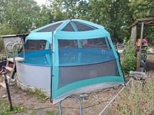 Pooldach Pavillion Stoff Poolpartyzelt Gartenpavillon Poolabdeckung Poolzelt