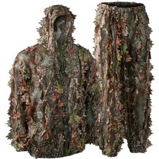Deerhunter Sneaky 3D Ghillie Überzieh Anzug Tarnanzug Laubtarn