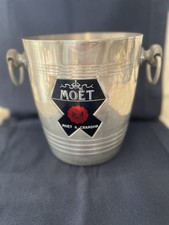 Champagnerkühler  Silberfarben mit Griffen Moet & Chandon , Schaldesign 