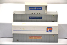 Seecontainer 20 Fuss 40 Fuss Container  4x für Eisenbahn H0 1:87 Ladegut -Set R3