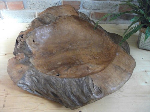 Schale teakholz obstschale - schale,