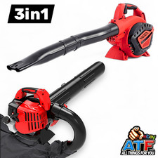 3in1 Benzin Laubbläser Häcksler Laubsauger 0,75kw Laubgebläse Bläser Blasgerät