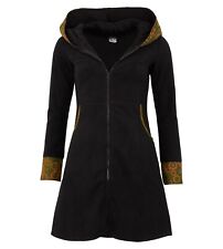 Damen Fleece Mantel Jacke