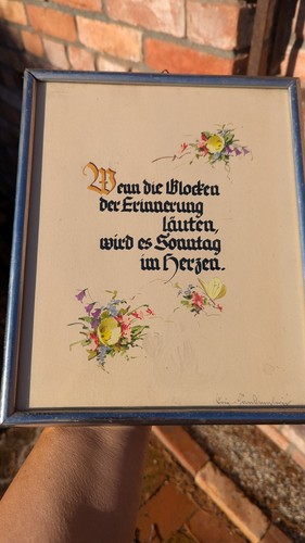 Schönes altes spruchbild - altes,