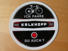 KALKHOFF  AUFKLEBER  Fahrrad