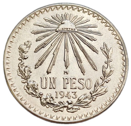 Mexico peso silber - un, 1943