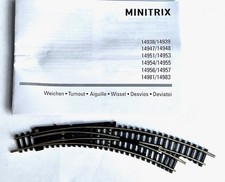 Minitrix 14957 Bogen-Weiche