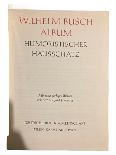 Wilhelm busch album - busch,