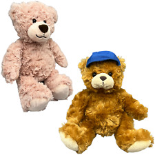 Hermann Plüschtiere Teddy Bär Braun Rose ca 28cm / Braun blaue Mütze ca 22cm