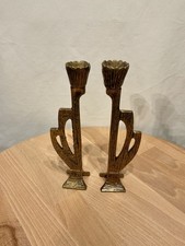 Art Deco Kerzenhalter Messing