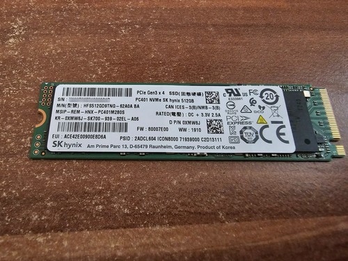 Hynix 512gb 2 pc401 - hynix,