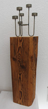 ca. 59cm Holzsäule Holzbalken Altholz Podest Säule Handmade Unikat Kerzenständer
