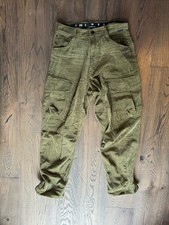 G-Star Cargo Oversize Hose Grün/Khaki Cord Gr. 26 Damen