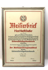 Alter Meisterbrief f. d