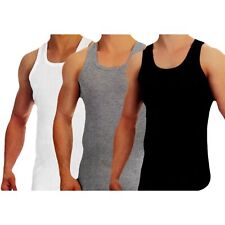 4er Pack Herren Unterhemd Baumwolle Feinripp Tank Top Achselhemd Shirt S-6XL