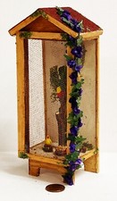 Puppenhaus Stained Holz Voliere Mit Vögel 1:12 Maßstab Tumdee Gartenzubehör 2M