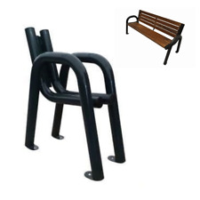 Set 2 Stk. Bankbeine Bankkufen Bankgestell Gartenbank Beine GEBRAUCHT