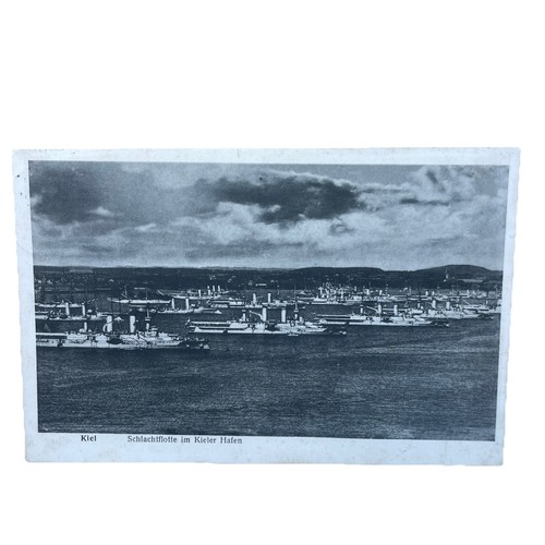 Postkarte kiel schlachtflotte - kiel,